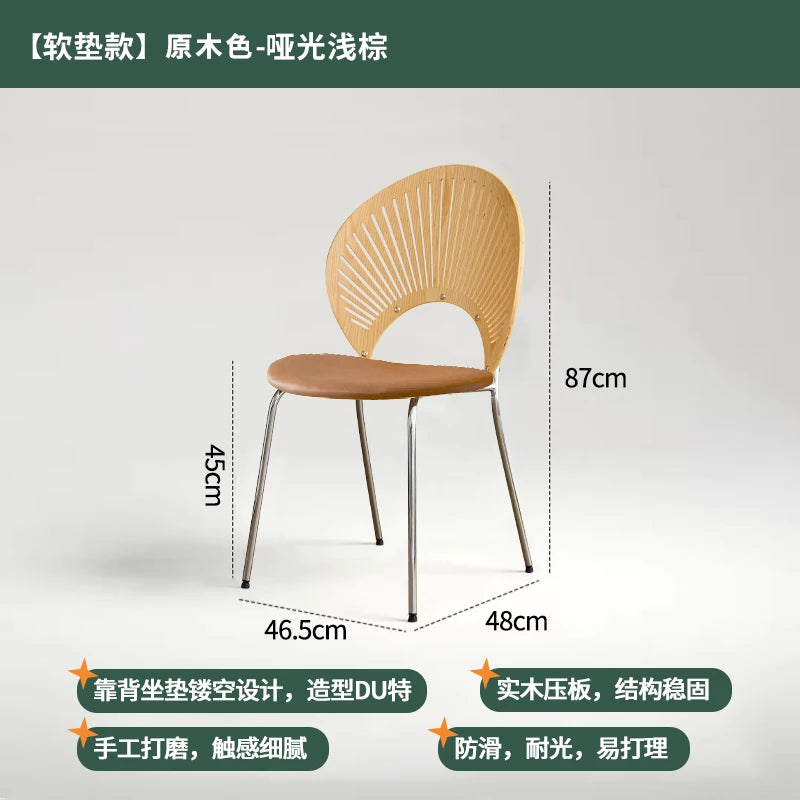 Home Furniture Restaurant Dining Chairs Living Room Leisure Chair Customized Stainless Steel Chairs Single Backrest Armchair