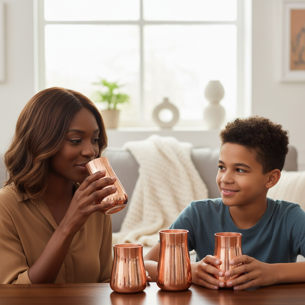 Brass Cup Pure Copper Beer Milk Mug Copper Chalice  Breakfast Cup Moscow Drinkware Tableware