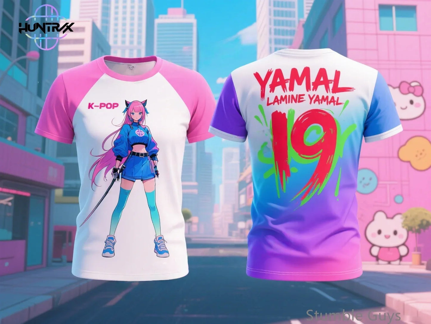 Summer Casual Fashion Kids Kpop Demon Hunters 3D Cartton Short Sleeve Boys Girls T-Shirt Anime Clothes
