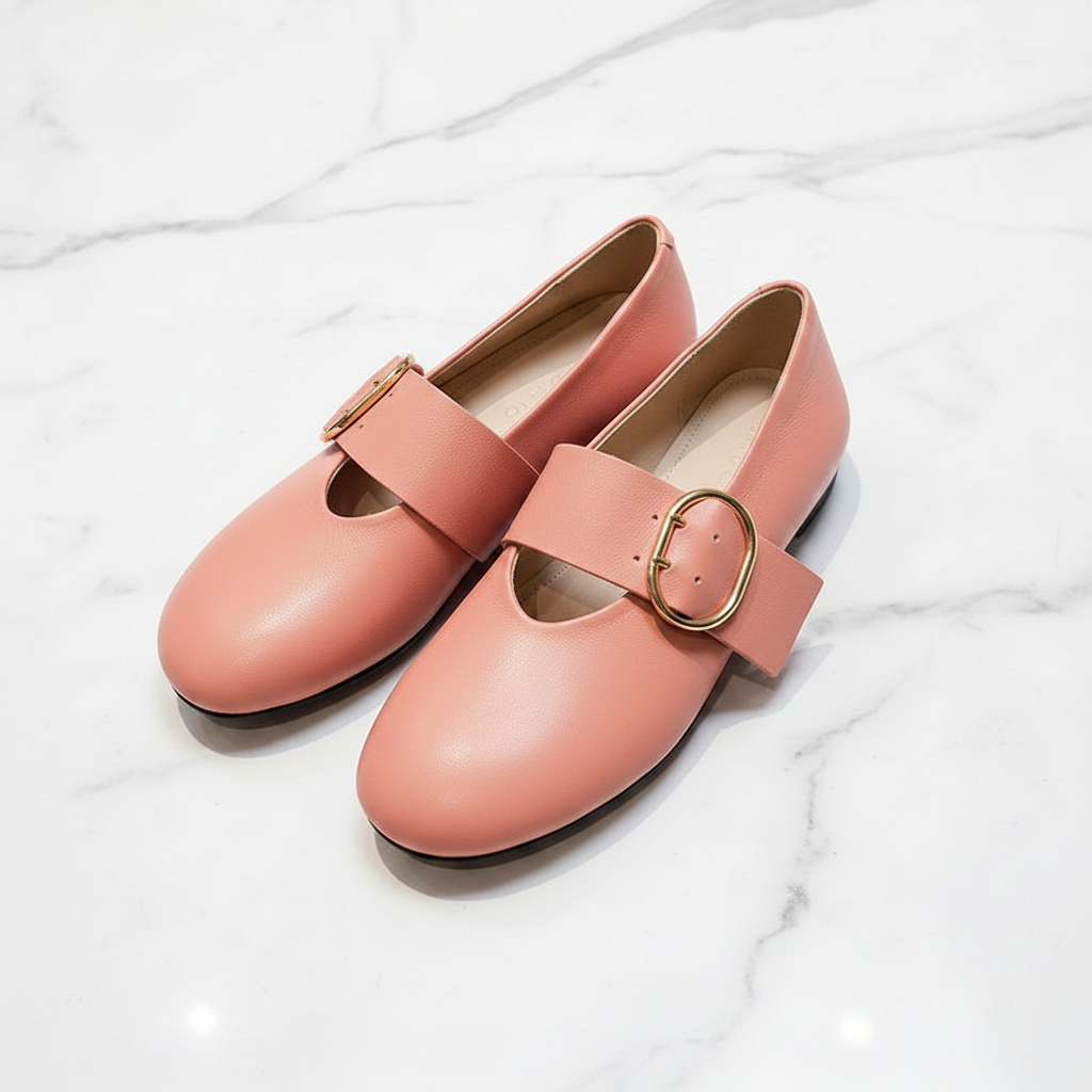 Spring Fashion Women Flats Shoes Heels Cow Leather Ballet Comfort Square Toe Casual Summer Shoes Woman Size 34-40