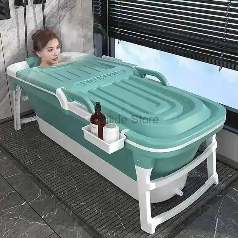 Tub Bathtubs Adult Folding bathtub Household Foaming hot Simple Adult Bathing Tub Full Body Sweat Portable Steam Bathing Basin