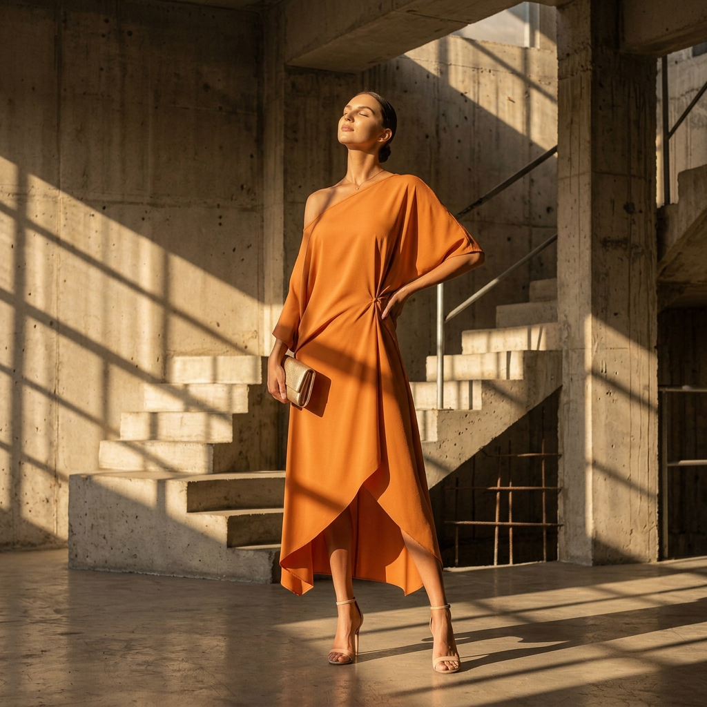 Elegant Off Shoulder Half Sleeve Dress Women Summer Batwing Sleeves Irregular Button Design Vintage Casual Holiday Beach Dresses