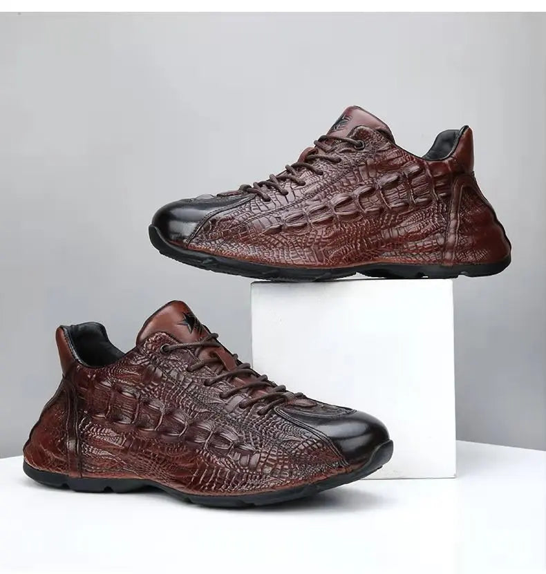 2025 new arrival Genuine Leather casual shoes men,Sneakers PDD019