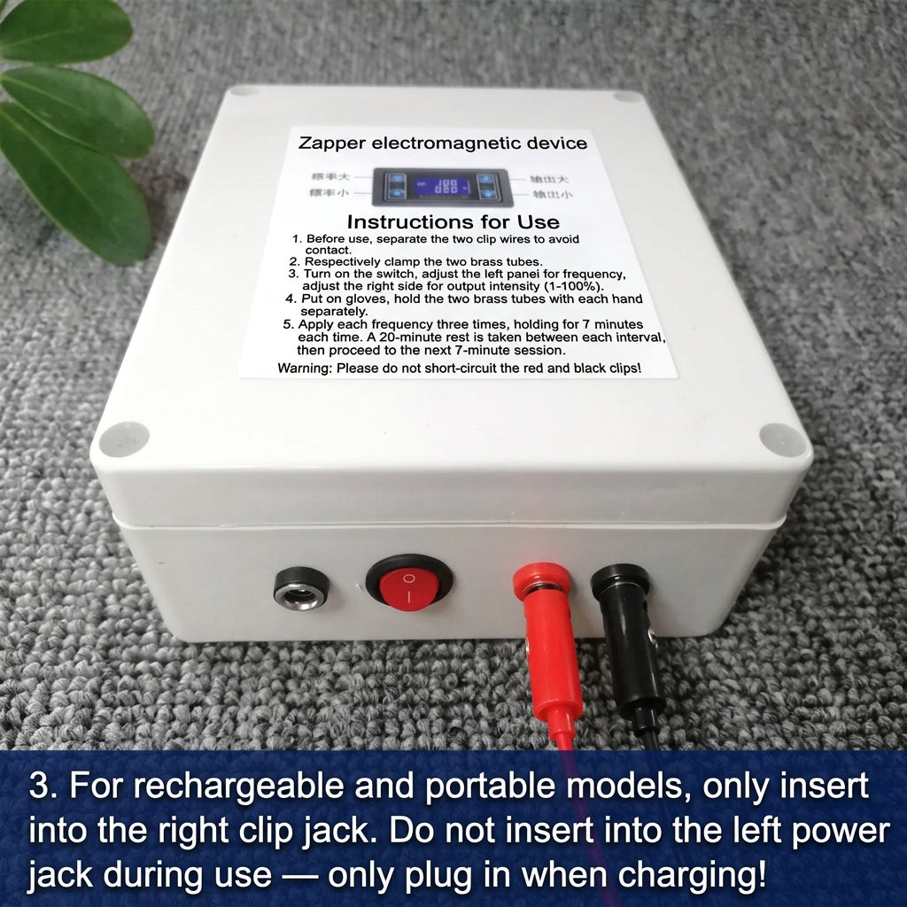 Zapper Frequency Resonance Device Dr. Clark Electromagnetic Broadband Adjustable Electronic Signal Therapy Tool