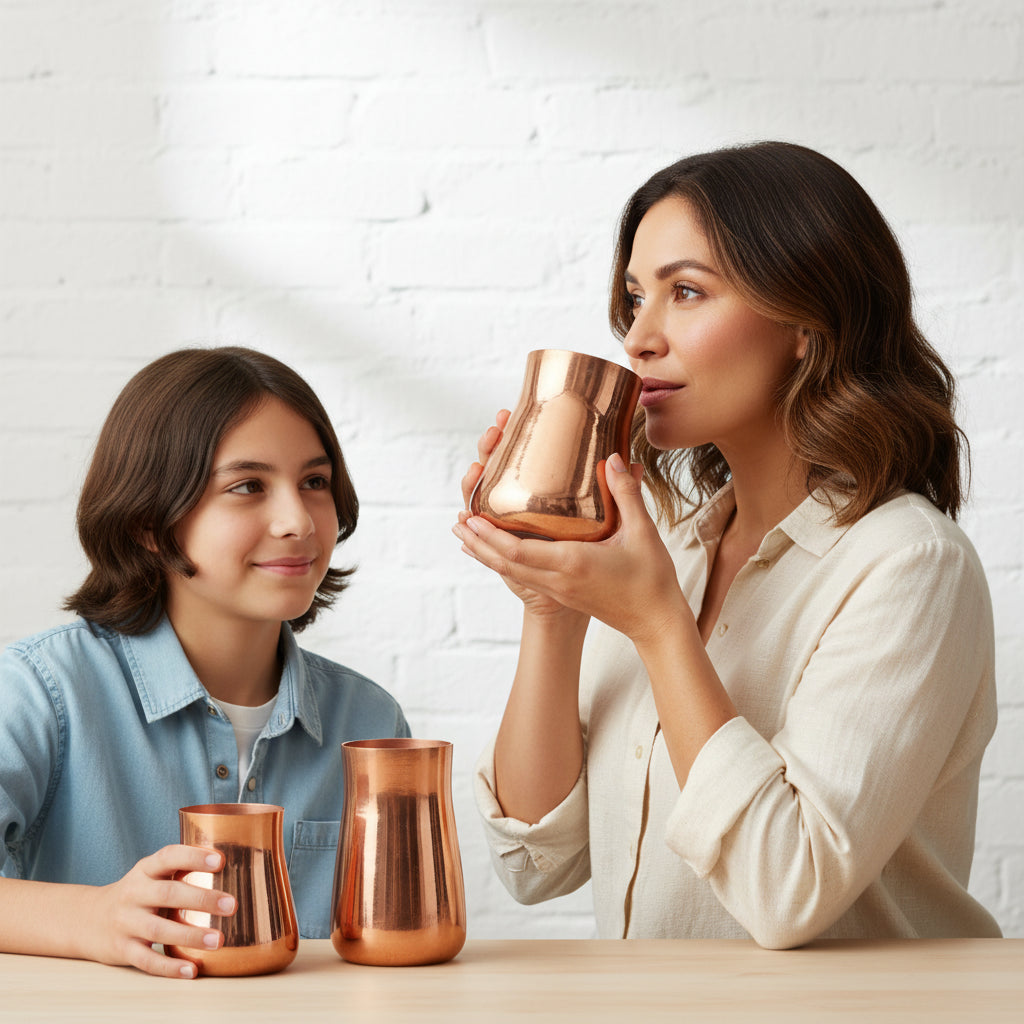 Brass Cup Pure Copper Beer Milk Mug Copper Chalice  Breakfast Cup Moscow Drinkware Tableware