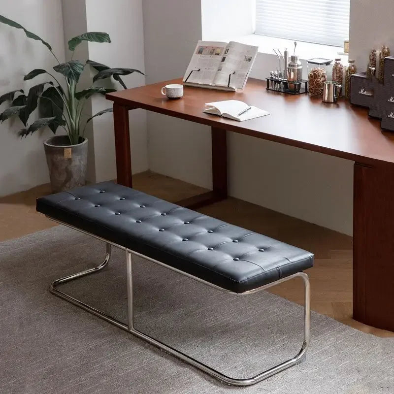 Slim Entryway Shoe Bench Narrow Hallway Seat Vintage Storage Stool Chair Upholstered Bench Wassily Bench Step Stool