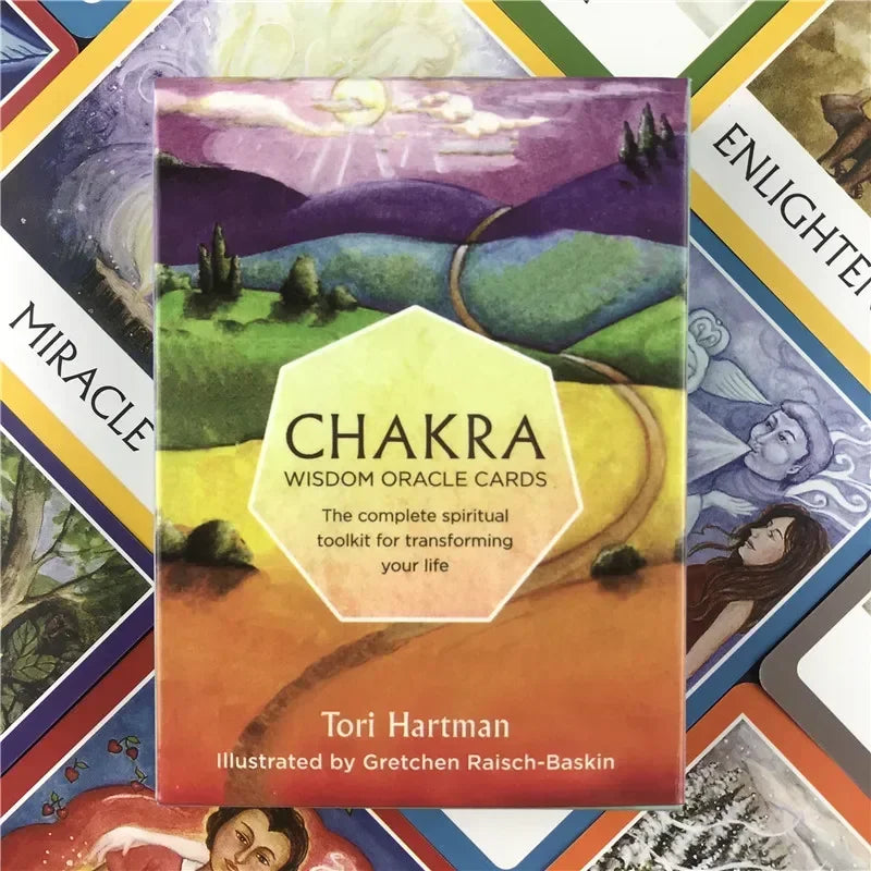 High Quality Oracle Tarot Cards Chakra Wisdom Card Board Deck Games Playing Cards for Party Game Board Game
