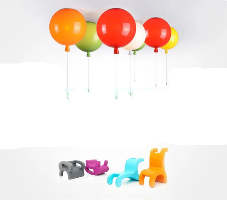 Fashion Balloon Lamps Ceiling Lights Colorful Baby Child Room Lamp Dining Room Bedroom Bedside Aisle Balcony Light Lamparas