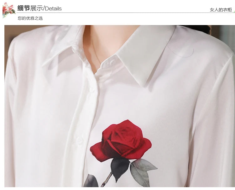 New Spring Women Blouse office ladies shirts Fashion printed tops blusa mujer