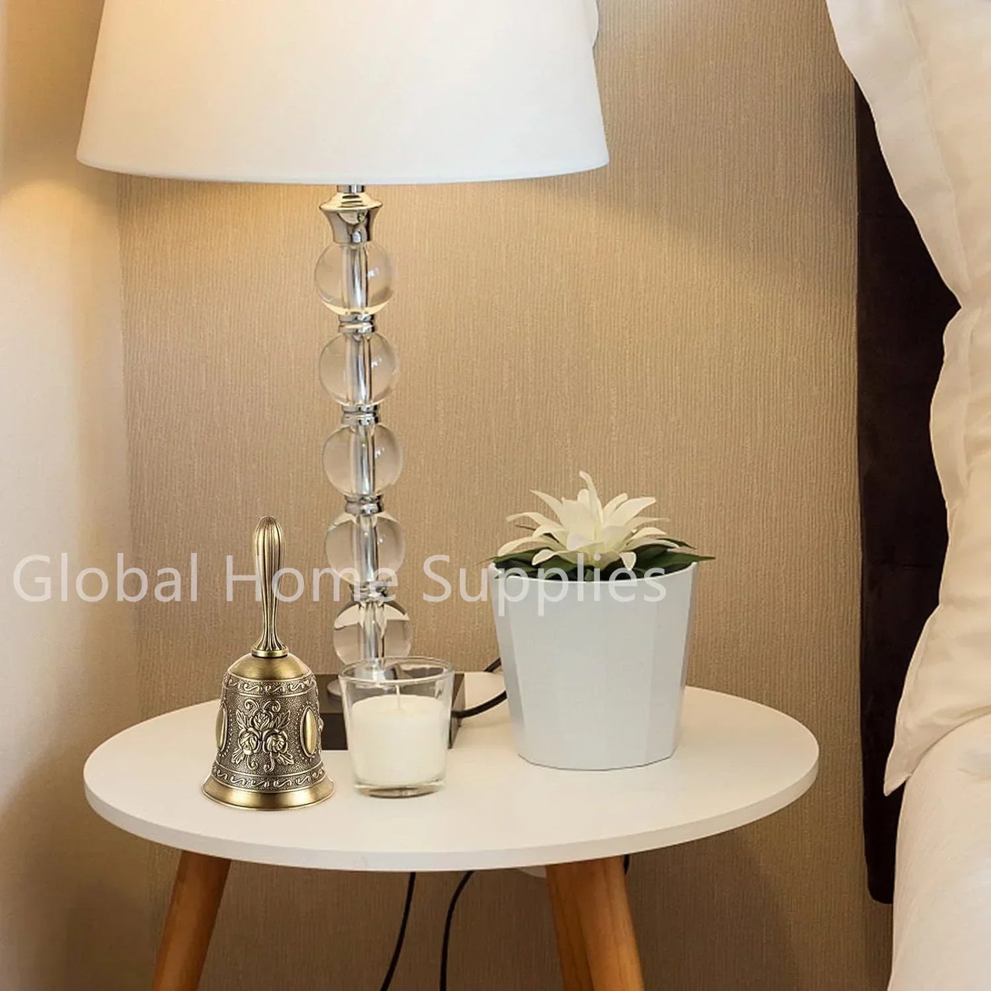 Brass Bronze Handicraft Bell Metal Call Bells Alarm Hand Held Service Call Bell Desktop Bell Tea Dinner Bell Bronze Christams Bell