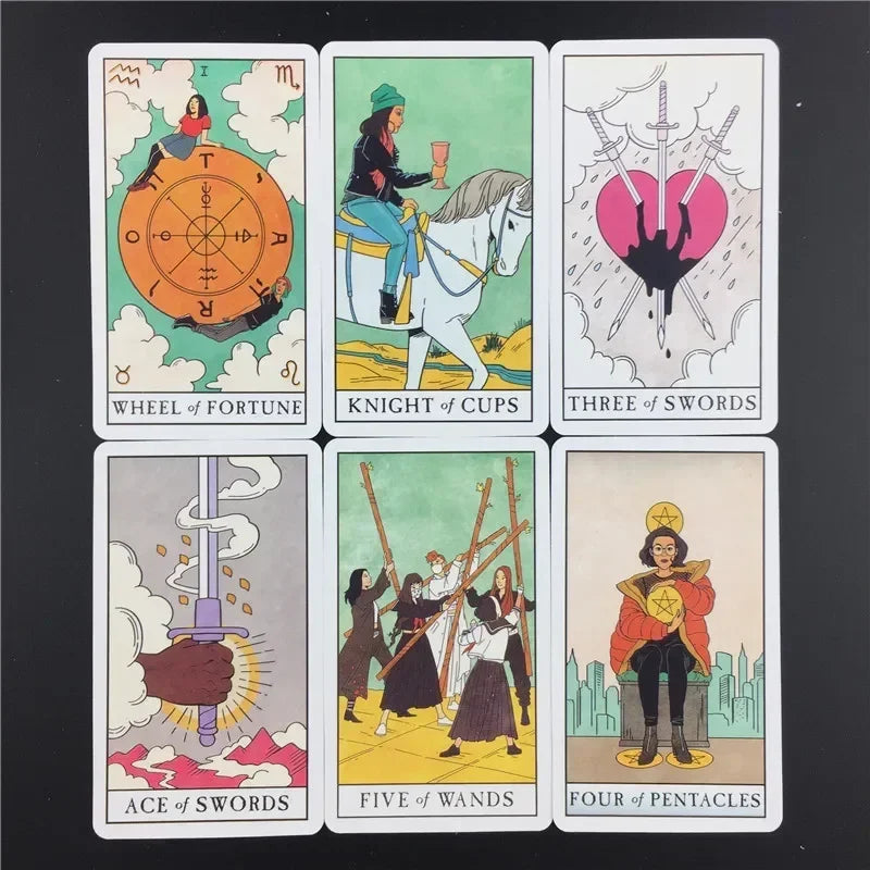 The Modern Witch Tarot Deck Guidebook Card Table Card Game Magical Fate Divination Card Board game