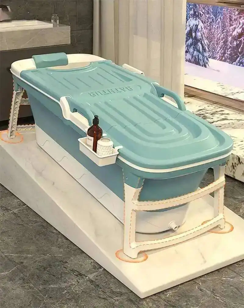 Tub Bathtubs Adult Folding bathtub Household Foaming hot Simple Adult Bathing Tub Full Body Sweat Portable Steam Bathing Basin