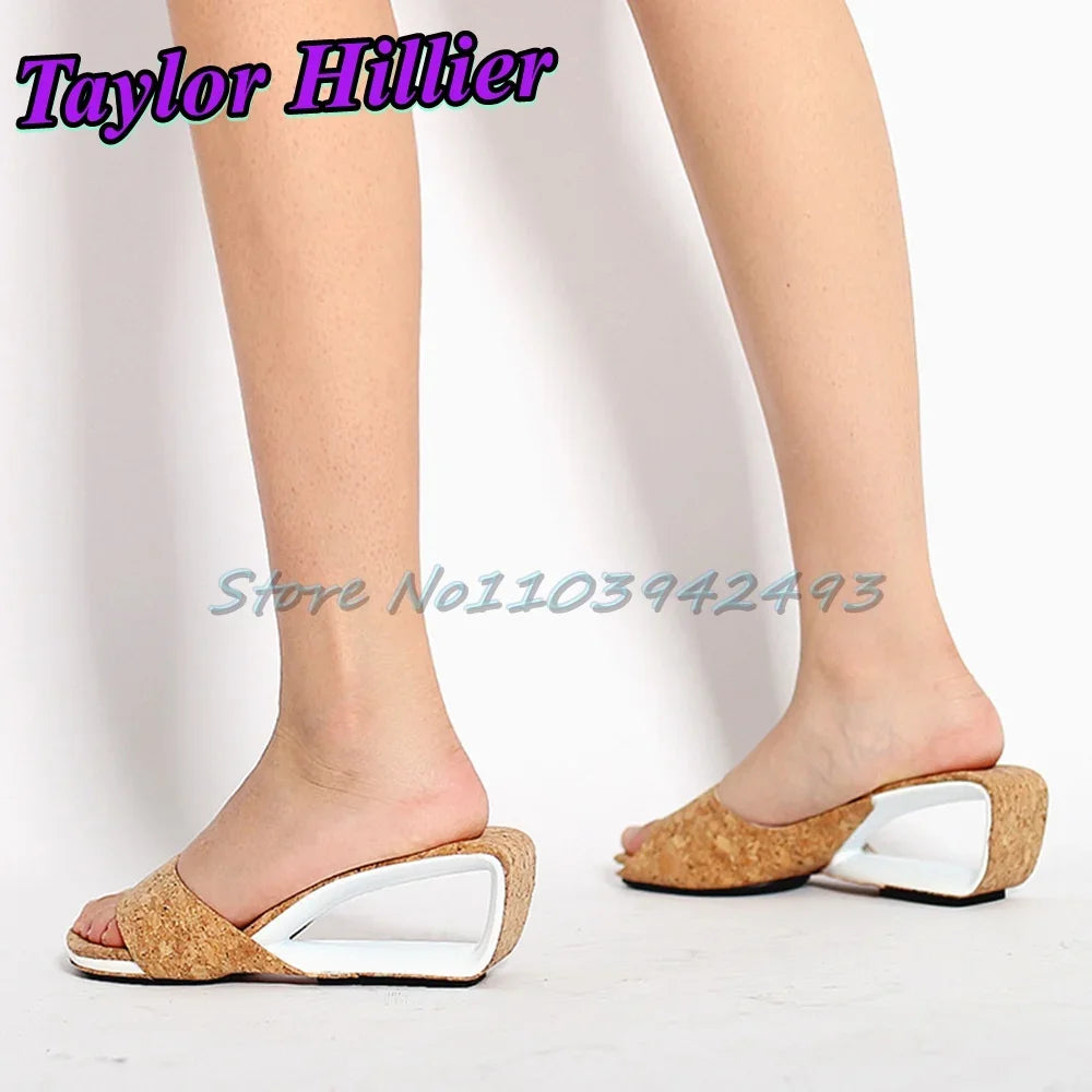 Candy Color Heeled Sandals Open Toe Heels Strange Style One Strap High Heel Women Luxury Designer Shoes Summer Patchwork Mules