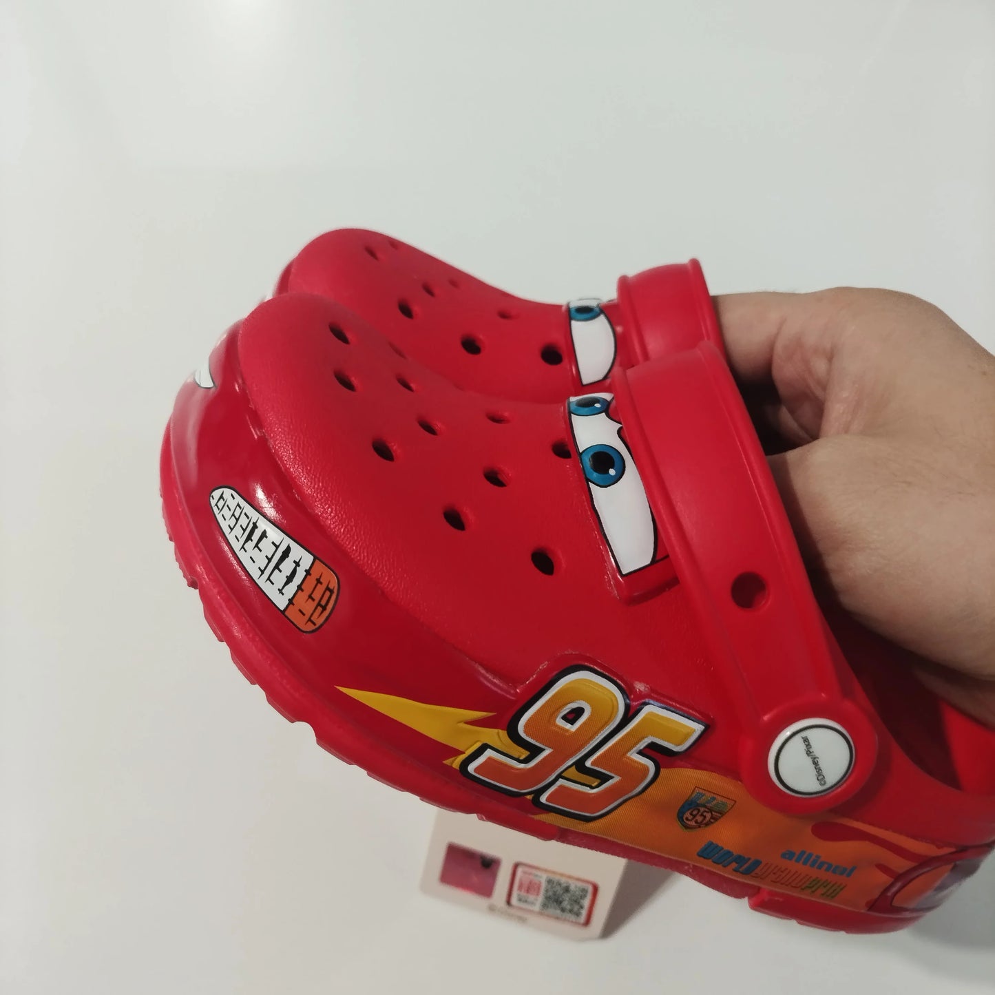 Disney Lightning Mcqueen Shoes Led Lighted Car Kids Slippers Animation Children Beach Sandals Boys Girl Gift