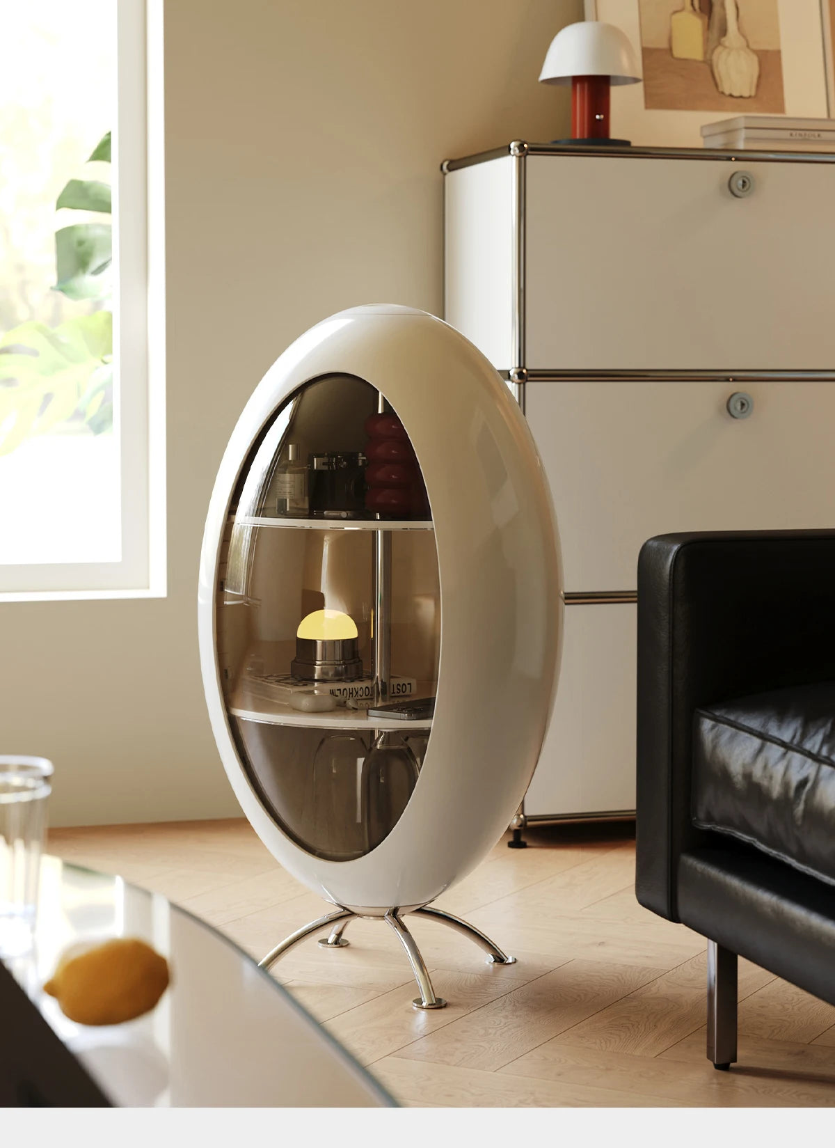 Home Decor Creative Rocket Cabinet Living Room Sofa Side Corner Snack Storage Rack Children's Room Multi Functional Bookshelf