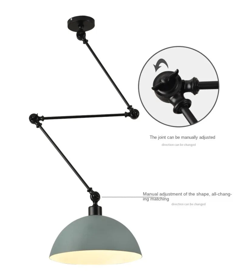 Nordic Modern Retractable Chandelier Restaurant Kitchen Living Room Bedroom Island Lamp Dining Room Home Decor Hanging Lighting