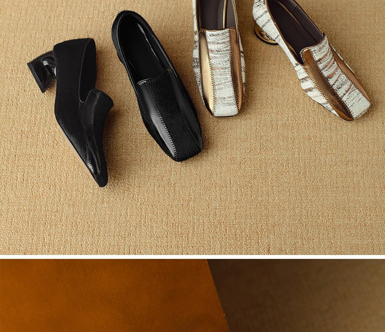 Ods Vintage Square Toe High Heels Pumps Women Autumn Shoes Party Dress 2021 Spring Footwear Retro Female Work Pumps Zapatillas