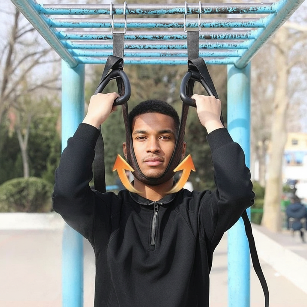 Neck Suspension Neck Stretching Device Cervical Traction Belt Strap Cervical Horizontal Bar Suspension Household Traction Belt