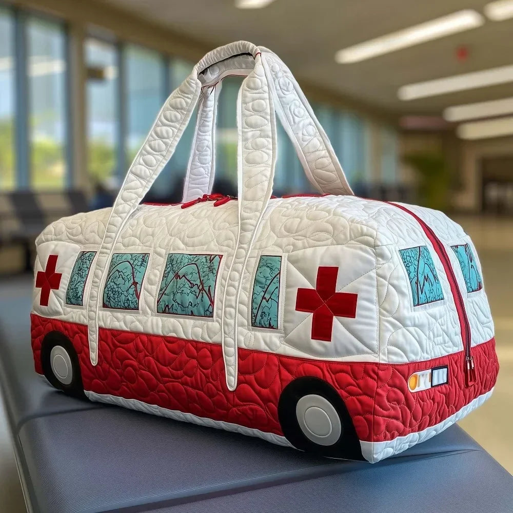 Adjustable Strap Quilted Duffle Bag 3D Quilting Craft Tote Bags Short-distance Handbag Large Capacity Travel Duffel Bag