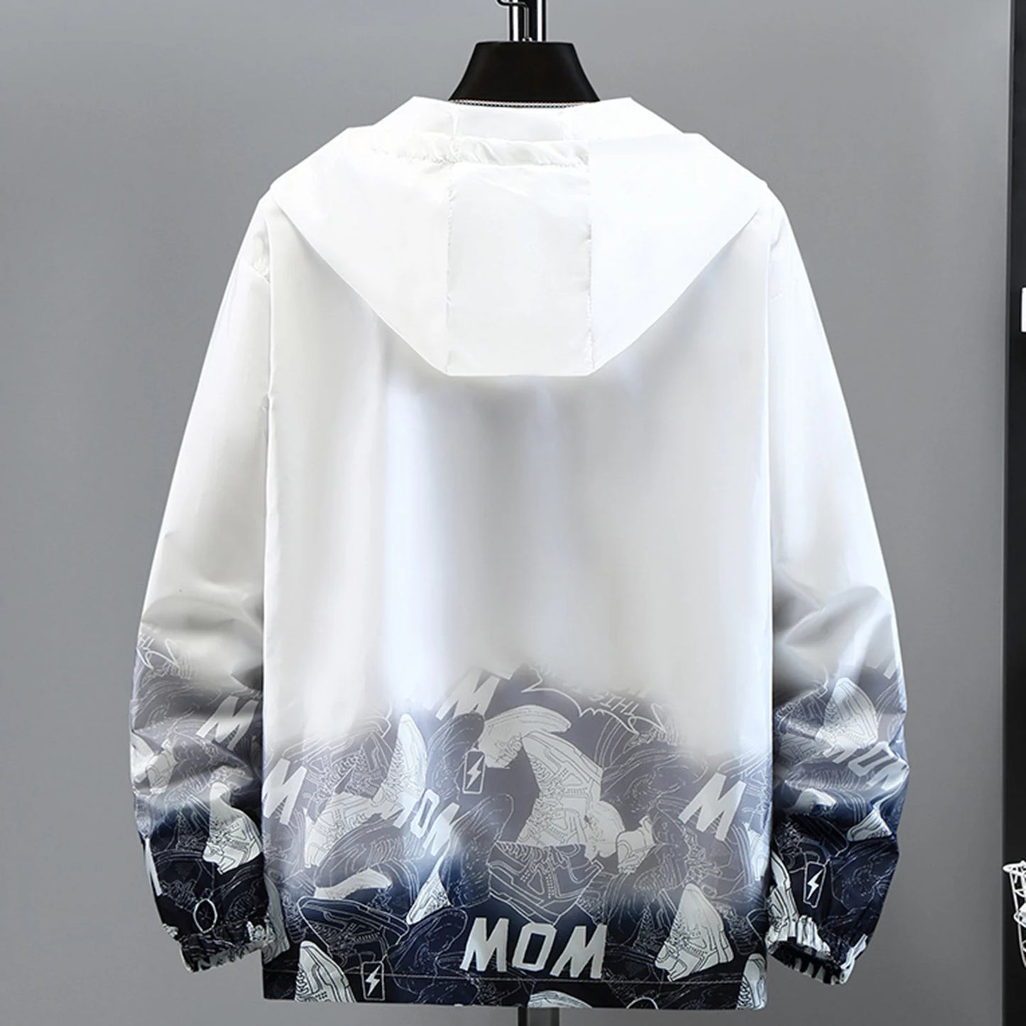 Ultra-light Trendy UV Protection Quick Drying Windbreaker Anti-wrinkle Windbreaker Jacket Gradient Print Daily Clothing
