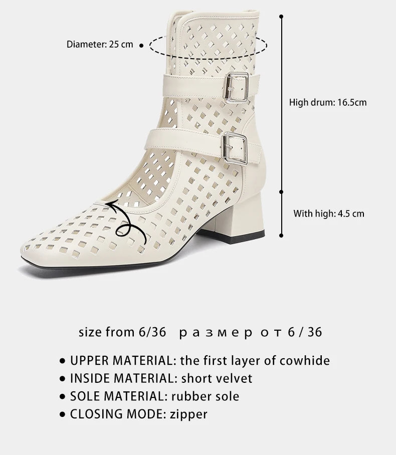 Sexy Brand Luxury Gold Gladiator Sandals Platform Beige Summer Mesh Grid Ankle Boots Roman Sandals For Woman Genuine Leather