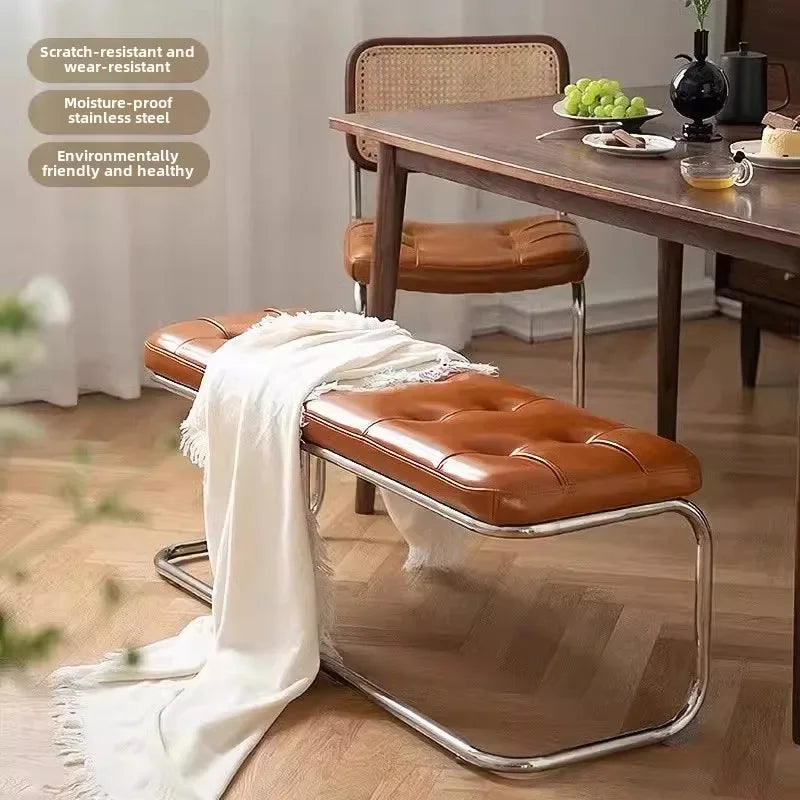 Slim Entryway Shoe Bench Narrow Hallway Seat Vintage Storage Stool Chair Upholstered Bench Wassily Bench Step Stool