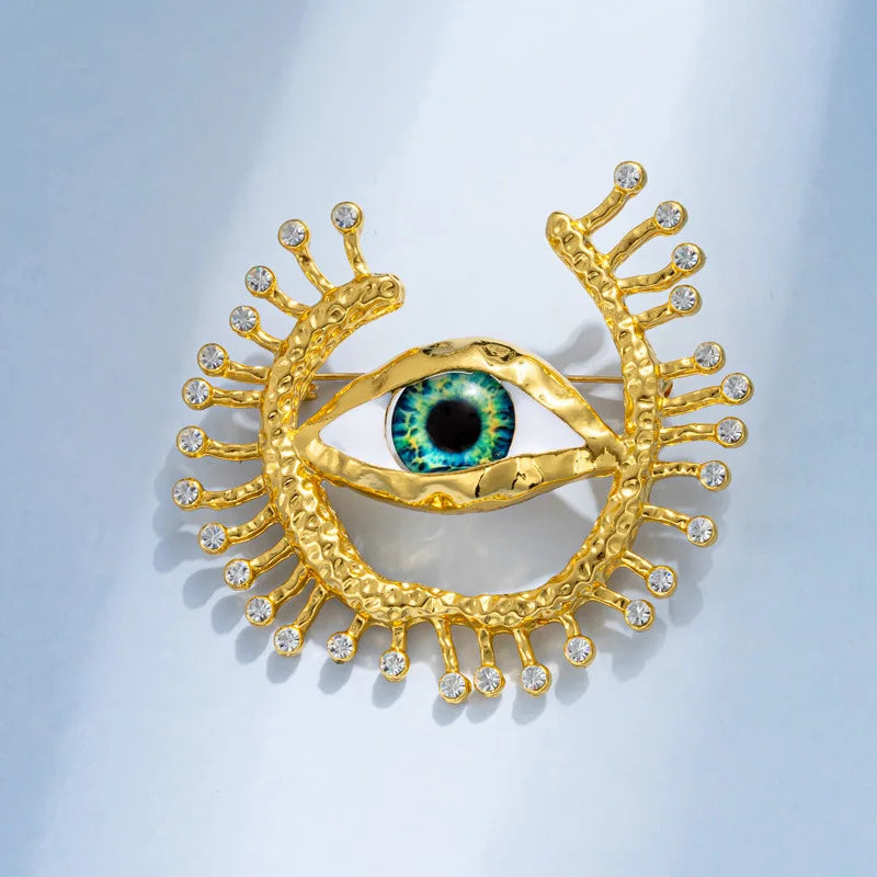 New Evil Eye Badges Cosplay Anime Demon Blue Eye Vintage Devil Eyes Brooches Costume Pin Fans Collection Friends Gifts Wholesale