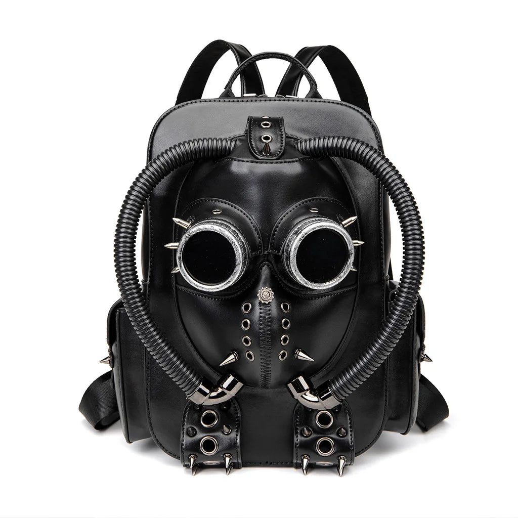 Halloween Punk Large Capacity Backpack Creative Niche Handbag Gothic Style Bookbag Heavy Industry Creative Computer Handbag