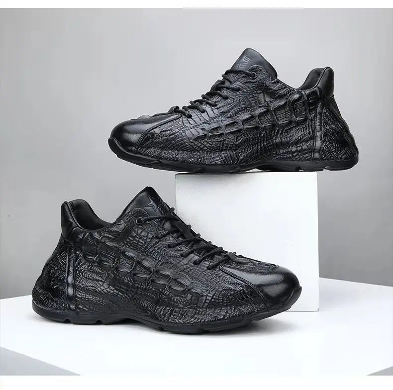 2025 new arrival Genuine Leather casual shoes men,Sneakers PDD019
