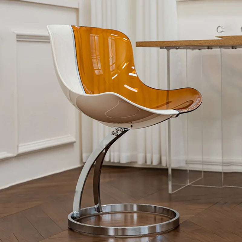 Furniture Nordic Transparent Acrylic Dining Chairs,Home Living Room Backrest Lounge Chairs,Bedroom Desks,Stool,Makeup Stools