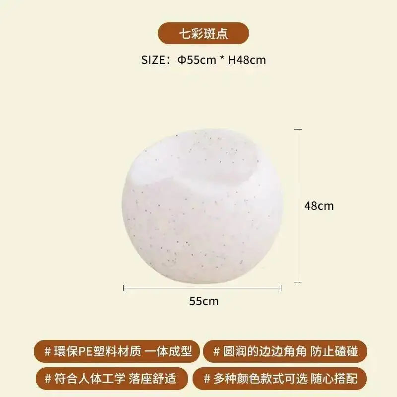 Creative Apple Stool Home Door Shoe Changing Stool Designer Minimalist Small Stool Nordic Living Room Bedroom Balcony Low Stool