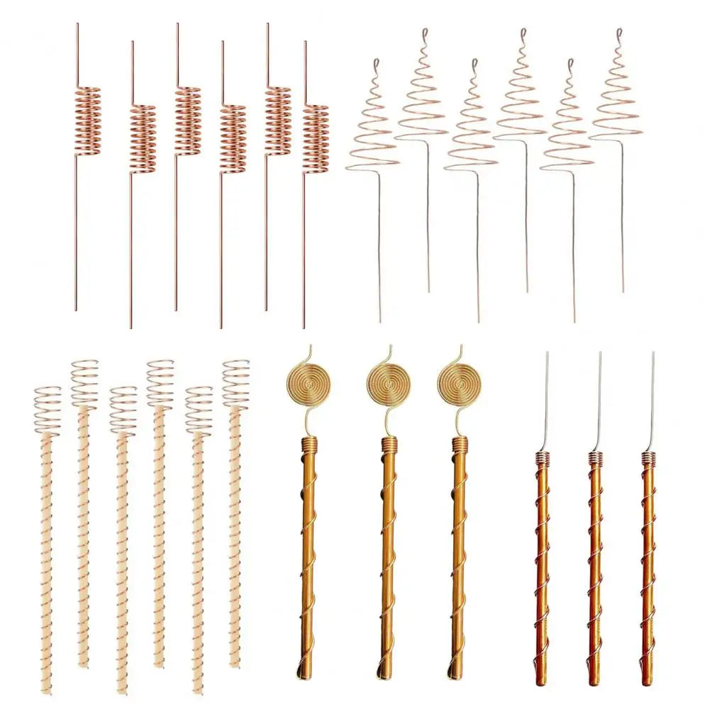 3/6 Pcs Copper Wire Coil For Gardening Electroculture Copper Antennas Stakes Spiral Copper Coil Stakes For Indoor Outdoor Plants