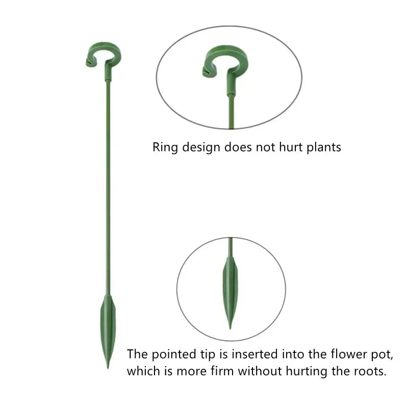 Plastic Plant Supports Stakes Flower Stand Sticks Reusable Protection Fixing Tool Flower Grow Holder Garden Tools