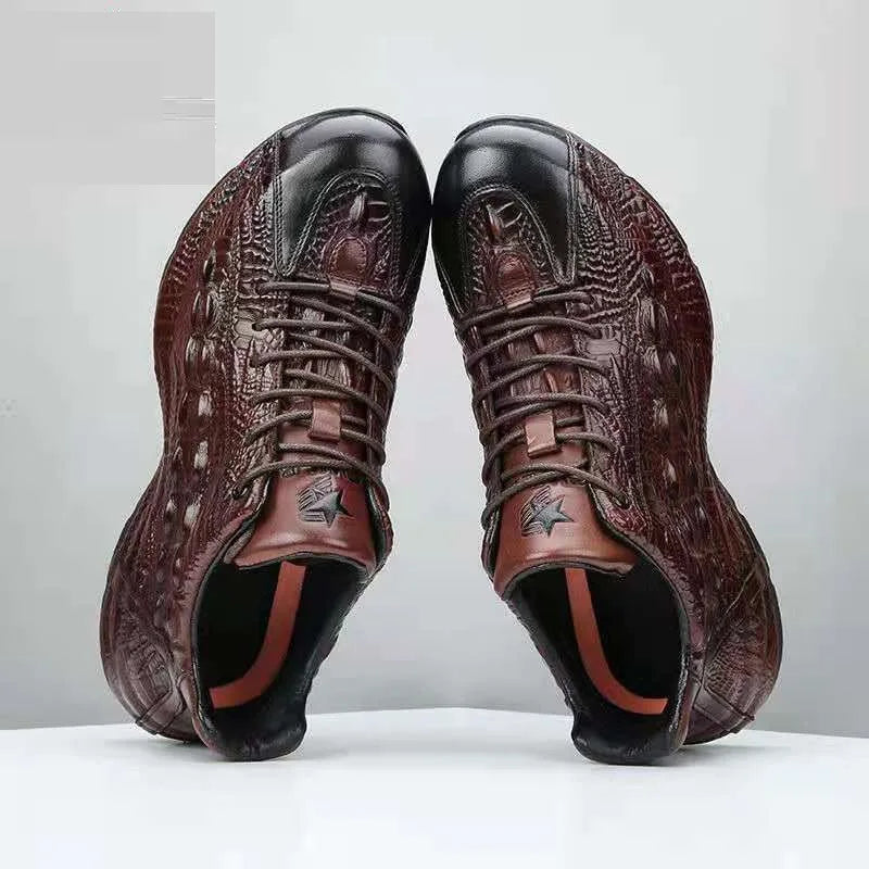 2025 new arrival Genuine Leather casual shoes men,Sneakers PDD019