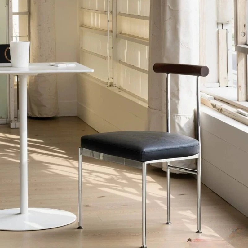 Bauhaus Style Dining Chair Household Restaurant Seat Ergonomic Backrest Desk Chair Modern Study Office Side Chair for Home