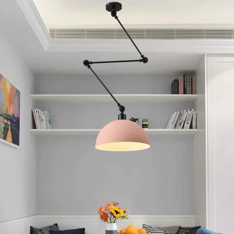 Nordic Modern Retractable Chandelier Restaurant Kitchen Living Room Bedroom Island Lamp Dining Room Home Decor Hanging Lighting