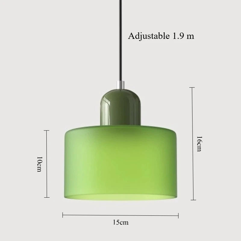 Nordic Modern Glass Bedroom Bedside Long Line Small Chandelier Restaurant Bar Chandelier Simple Lighting Atmosphere Lamp E27