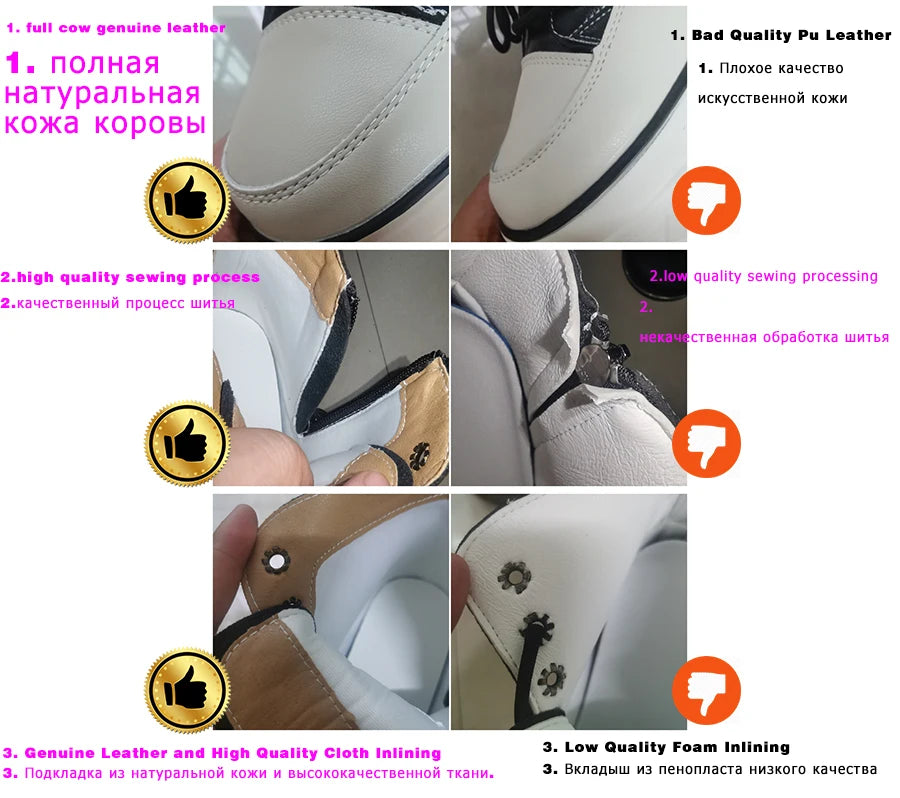 High Top Women Shoes Genuine Leather 8cm Platform Boots Ankle Wedge Hidden Heel Zip Autumn Warm Fur Winter Shoes Sneakers