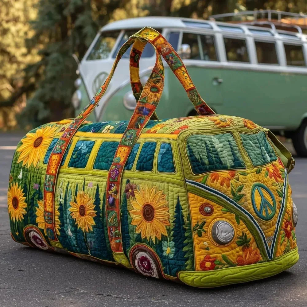 Adjustable Strap Quilted Duffle Bag 3D Quilting Craft Tote Bags Short-distance Handbag Large Capacity Travel Duffel Bag