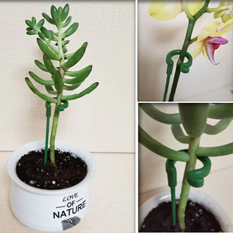 Plastic Plant Supports Stakes Flower Stand Sticks Reusable Protection Fixing Tool Flower Grow Holder Garden Tools