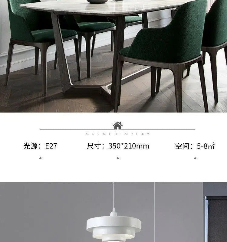 Pendant Acrylic Lamp Restaurant Simple Modern Creative Multi-layer Decoration Retro Color