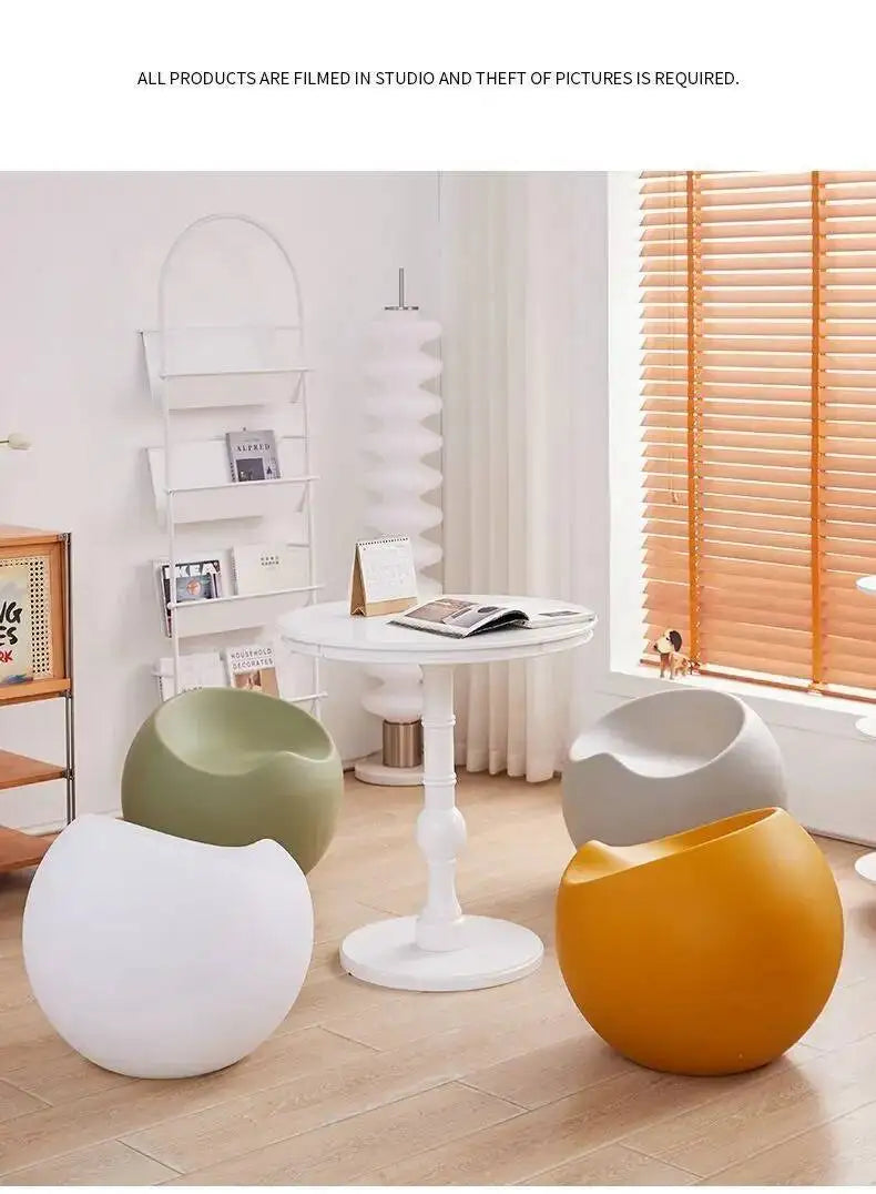 Creative Apple Stool Home Door Shoe Changing Stool Designer Minimalist Small Stool Nordic Living Room Bedroom Balcony Low Stool