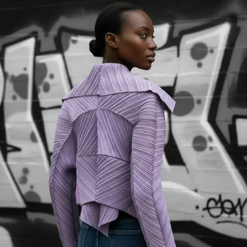Women Irregular Jacket Coat Laple Open Stitch Short Style Full Sleeve Autumn Summer 2026 New Female Loose Casual 15KB745