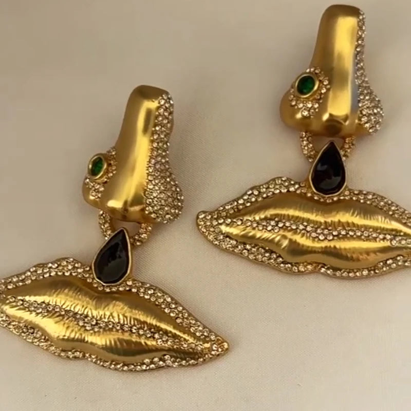 Exaggerated and Sexy Facial Features Series Exquisite Eye Earrings
