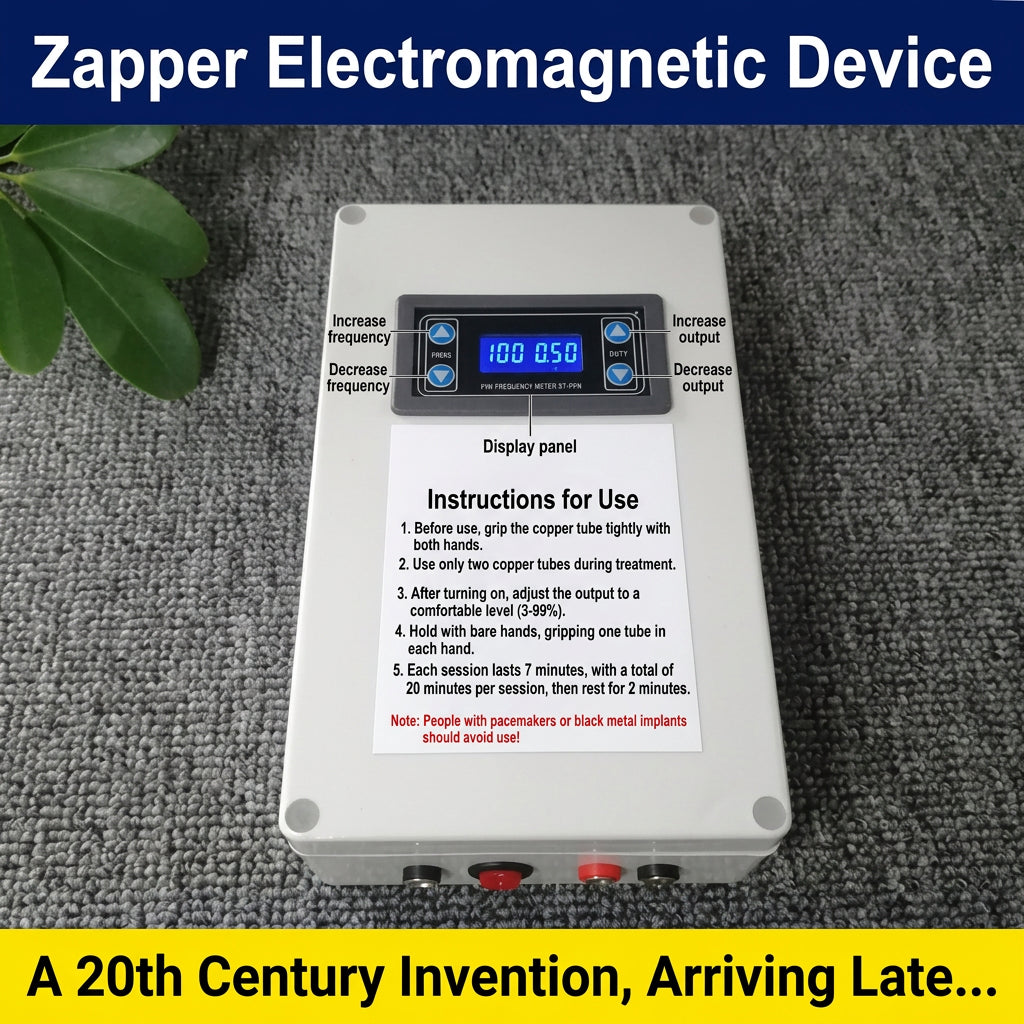 Zapper Frequency Resonance Device Dr. Clark Electromagnetic Broadband Adjustable Electronic Signal Therapy Tool