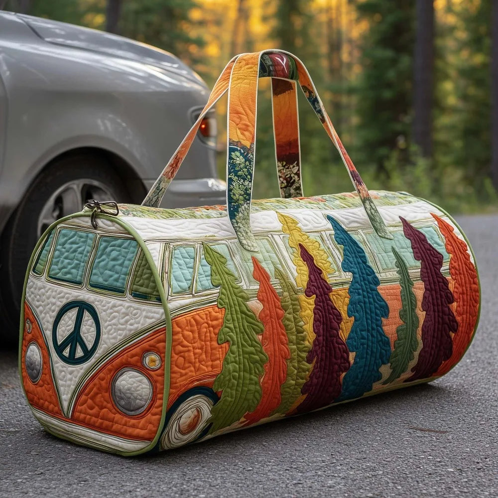 Adjustable Strap Quilted Duffle Bag 3D Quilting Craft Tote Bags Short-distance Handbag Large Capacity Travel Duffel Bag