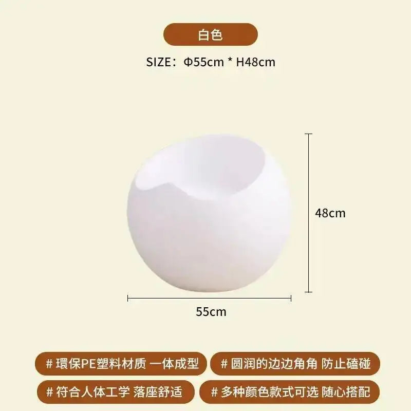 Creative Apple Stool Home Door Shoe Changing Stool Designer Minimalist Small Stool Nordic Living Room Bedroom Balcony Low Stool