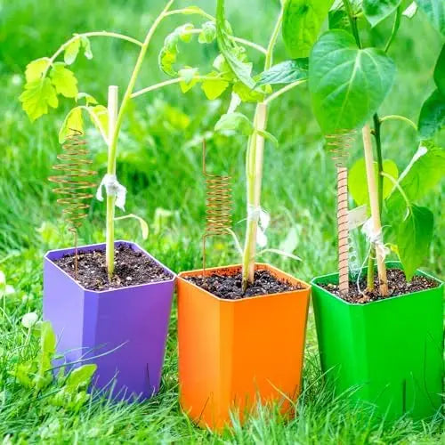 6Pcs Electroculture Plant Stakes Kit Garden Coppers Coils Antennas For Growing Plant Vegetables For Fruits For Flower