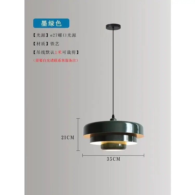 Pendant Acrylic Lamp Restaurant Simple Modern Creative Multi-layer Decoration Retro Color