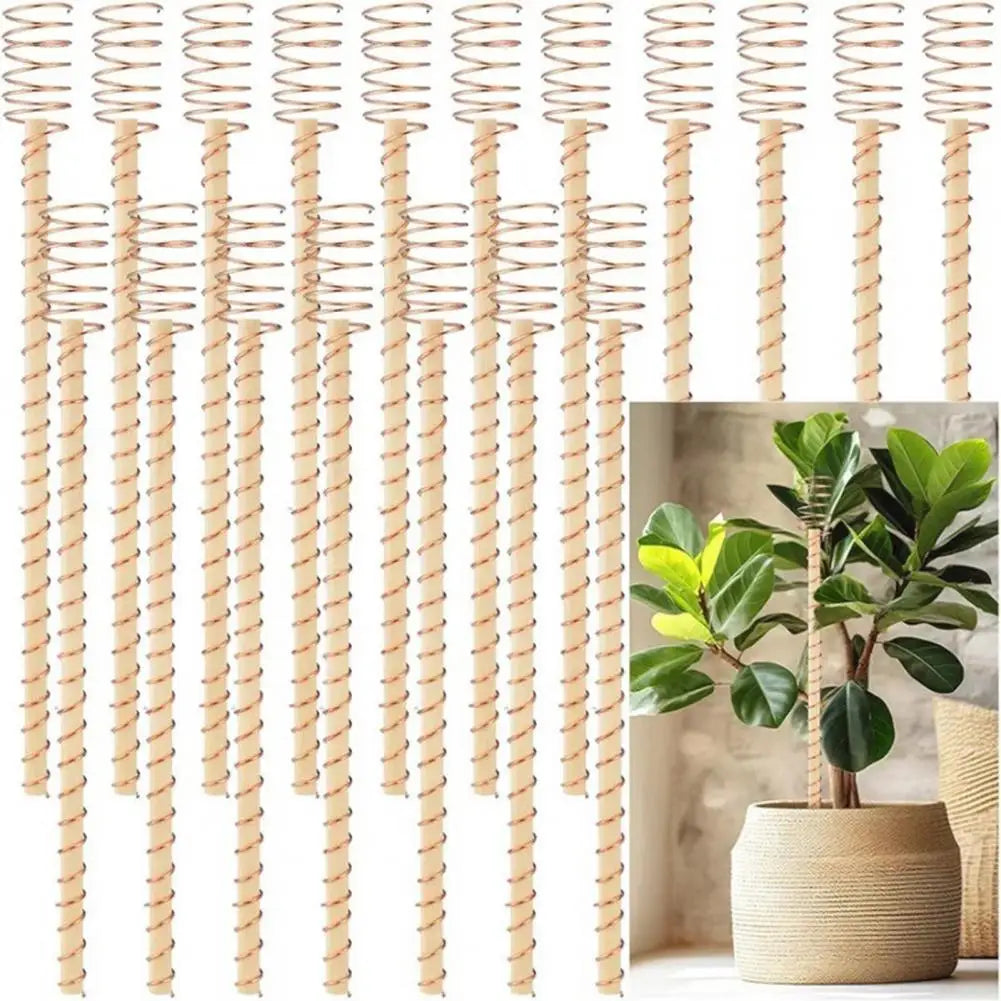 3/6 Pcs Copper Wire Coil For Gardening Electroculture Copper Antennas Stakes Spiral Copper Coil Stakes For Indoor Outdoor Plants